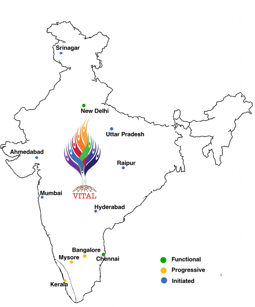 VITAL India map